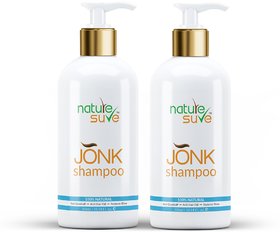 Nature Sure Jonk Shampoo Hair Cleanser for Men  Women  2 Packs (300ml Each)