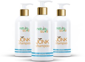Nature Sure Jonk Shampoo Hair Cleanser for Men  Women  3 Packs (300ml Each)