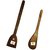 Royal Dosa Roti Spatula Set of 2 - Genuine Teak Wood Cooking Spatulas Ladles (Wooden Spoons for Pan) Nonstick