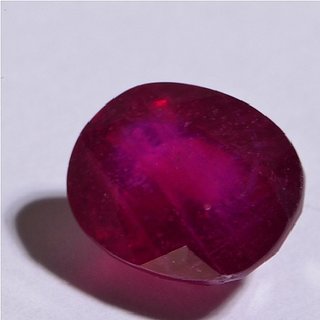                       Precious Stone Ruby 7.5 ratti Original & Lab Certified & Effective Stone By CEYLONMINE                                              
