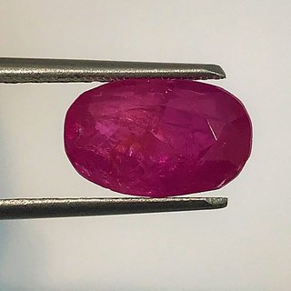                       Ruby 6.25 carat stone for unisex lab certified original  Effective Precious ruby stone - CEYLONMINE                                              