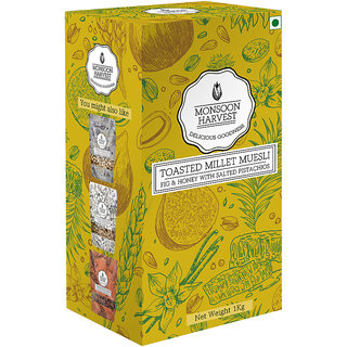 Toasted Millet Muesli Fig  Honey with Salted Pistachios - 1 Kg