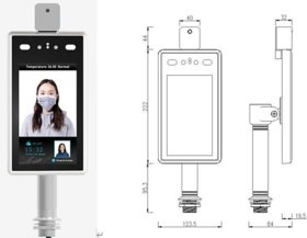 Access Control Camera with Profile Recognition, Temperature Indicator