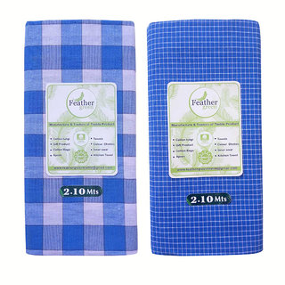 Cotton Branded Lungi for Men(Pack of 2 pcs)