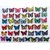 Kuhu Creations Small Butterfly Magnet Plastic 3-D Creative Fridge Stickers, (Multicolor 12 Pcs).