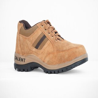 Buy Tektron Talent Derby Black Suede Leather Safety Shoes Online