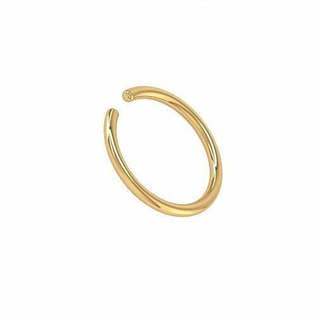 22k Plain Gold Nose Pin JGS-2204-06060 – Jewelegance