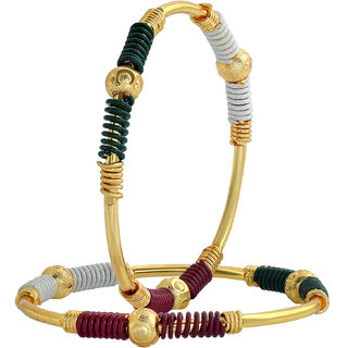 Buy Morir Gold Plated Traditional Kids Protection Bracelet Kadas For Baby Boys Girls Baby Bangles Nazariya Online 499 From Shopclues