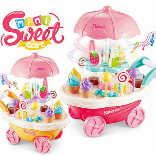 Ice Cream and Sweet Marketing Cart with Light and Sound 30 pcs