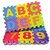 Eva Foam 36 Pcs Pack Alphabet Numerals Crawling Mini Puzzle Mats (10 mm thick) - Multicolored  (36 Pieces)
