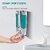 LOGGER - Clean Home Plastic Dispenser with Key 350 ml Gel, Lotion, Soap, Conditioner, Shampoo Dispenser
