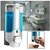 LOGGER - Clean Home Plastic Dispenser with Key 350 ml Gel, Lotion, Soap, Conditioner, Shampoo Dispenser
