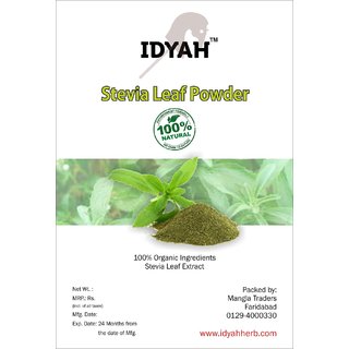 IDYAH Stevia Leaves Powder,  Help Control Blood Sugar And Insulin Levels, Lower Blood Pressure, Fights Cavities