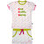 BUZZY Girl's Lime Printed Combo Set (Top and skirt)
