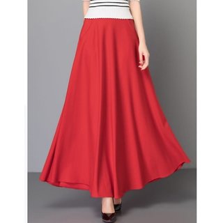 Raabta RWS-3001 Red Plain Skirt