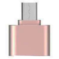 Rosegold Micro USB OTG to USB 2.0 Adapter for Smartphon