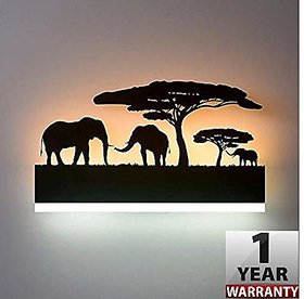 GA Rectangle Elephant LED Wall Lamp Wall Light home decoration lights (Warm White)