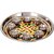 Kesar Zems Steel Pooja Thali (27 cm x 27 cm x 3 cm, Silver, Pack of 9).