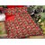 Kayplus Designs Double bed polycotton 3D printed Bedsheet Size 90 Inches x 90 Inches(228 cm x 228cm) With 2 Pillow Cover
