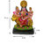 Beautiful Hand Crafted Marble Dust Hindu Goddess Maa Durga Statue (Multicolour, 12x6x3 cm)