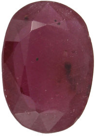 Be You 5 cts(5.49 ratti) Red Color Faceted Oval Shape Natural African Ruby (Manak)
