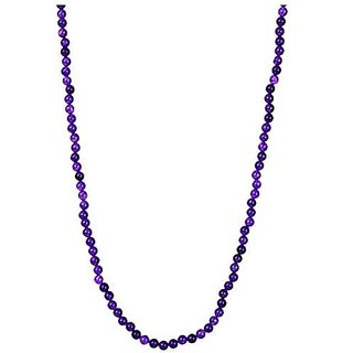                       Kesar Zems Stone Amethyst Agate Rosary Mala (8 cm x 35 cm x 1 cm Purple).                                              