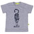 Buzzy Boy's Dark Grey Round Neck Cotton T-shirt