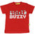 Buzzy Boy's Red Round Neck Cotton T-shirt