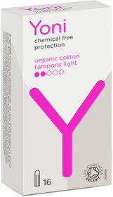 Yoni Organic Cotton Tampons (Light 16)