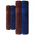 Akin Blue  Brown Cotton Towels - Set Of 4 ( Bath Towels - 2, Hand Towels - 2)
