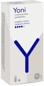 Yoni Organic Cotton Tampons (Heavy 16)