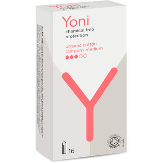 Yoni Organic Cotton Tampons (Medium 16)