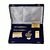 JEWEL FUEL 24K Gold Playing Cards, Gold Bar Paper Weight, Visiting Card Holder, Apple Table Clock and 2 Gold Plated Pen