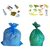 Clean Home- OXO Biodegradable Garbage Bags 6 Packs Total 180 Bags Medium Size  (19 X 21 inch) Blue Green Dustbin Bags
