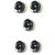 Bakelite Light Switch - 1 Way with Ceramic Base (Standard Size, Black) Set of 5 by Chaudhary Technologies