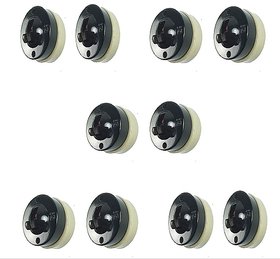 Bakelite Light Switch - 1 Way with Ceramic Base (Standard Size, Black) Set of 10 by Chaudhary Technologies