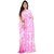 Desh Bidesh Womens Handloom Soft Resham Dhakai jamdani Bengal Cotton Silk Tant Saree  with Blouse Pcs (Pink White)