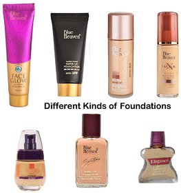 Blue Heaven Different types of Foundations (Set of 7)
