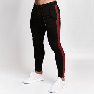 Ruggstar Track Pant for Men(Black Red