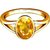 9.25 Carat Yellow sapphire ring Gold Plated Pukhraj Pushpraj stone sapphire September Birthstone Adjustable Ring for Uni