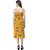 Winkcart Mustard Flower printed Maxi Dress for women
