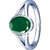 11.25 Carat Natural Emerald Silver Plated Ring Original Certified panna May Birthstone Oval cut Columbia Ring for Unisex