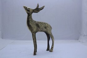 Shubh Sanket Vastu Brass Deer 6 inches
