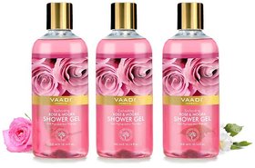 Vaadi Herbals Enchanting Rose  Mogra Shower Gel (Pack of 3)