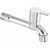 Pack of 10 Zesta Stainless Steel Brass Disc Flora Bib Cock Tap with Flange (Standard Silver)