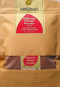 Neelamari 100 Natural Hibiscus Flower Powder(200gm)