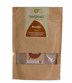 Neelamari 100 Natural Reetha Fruit Hair  Skin Care Powder(200gm)