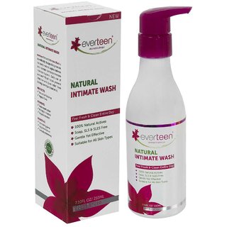 everteen Natural Intimate Wash for Feminine Hygiene in Women  1 Pack (210 ml)