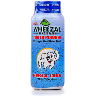 Wheezal Hekla Lava Tooth Powder (100g) Pack of 5