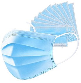 10- Pieces Air Pollution & Protection Mask 3-Ply surgical mask Face Mask Dust Mask with Mask Cleaner